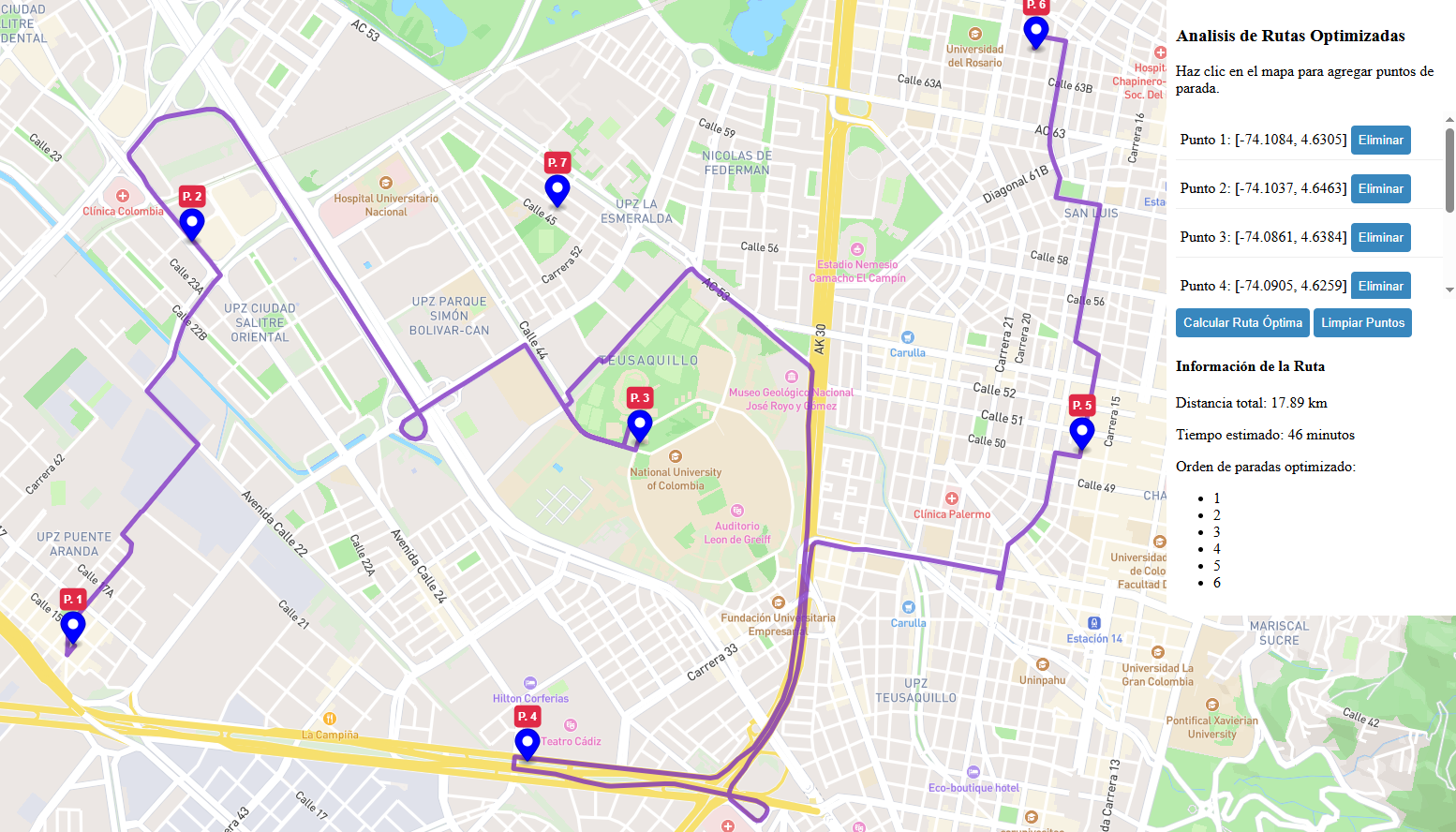 Ejemplo de mapa interactivo hecho con Leaflet