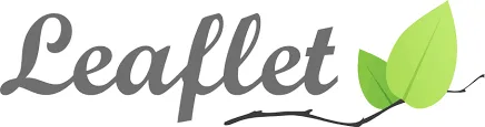 Logo de Leaflet, librería de JavaScript para mapas interactivos